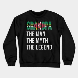 Grand Father Dominican Grandpa The Man The Myth The Legend - Gift for Dominican Dad With Roots From  Dominica Crewneck Sweatshirt